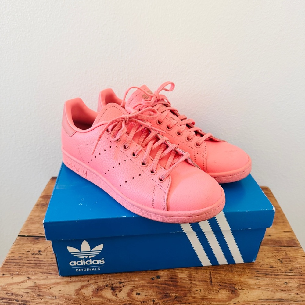 Adidas Stan Smith Pastel Pack - Tactile Pink Rose Youth 6, Women’s 8